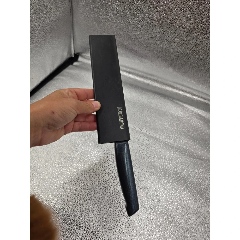 Blue Diamond SharpStone 8 inch Chef Knife Non-Stick Stainless Steel Sheath O2